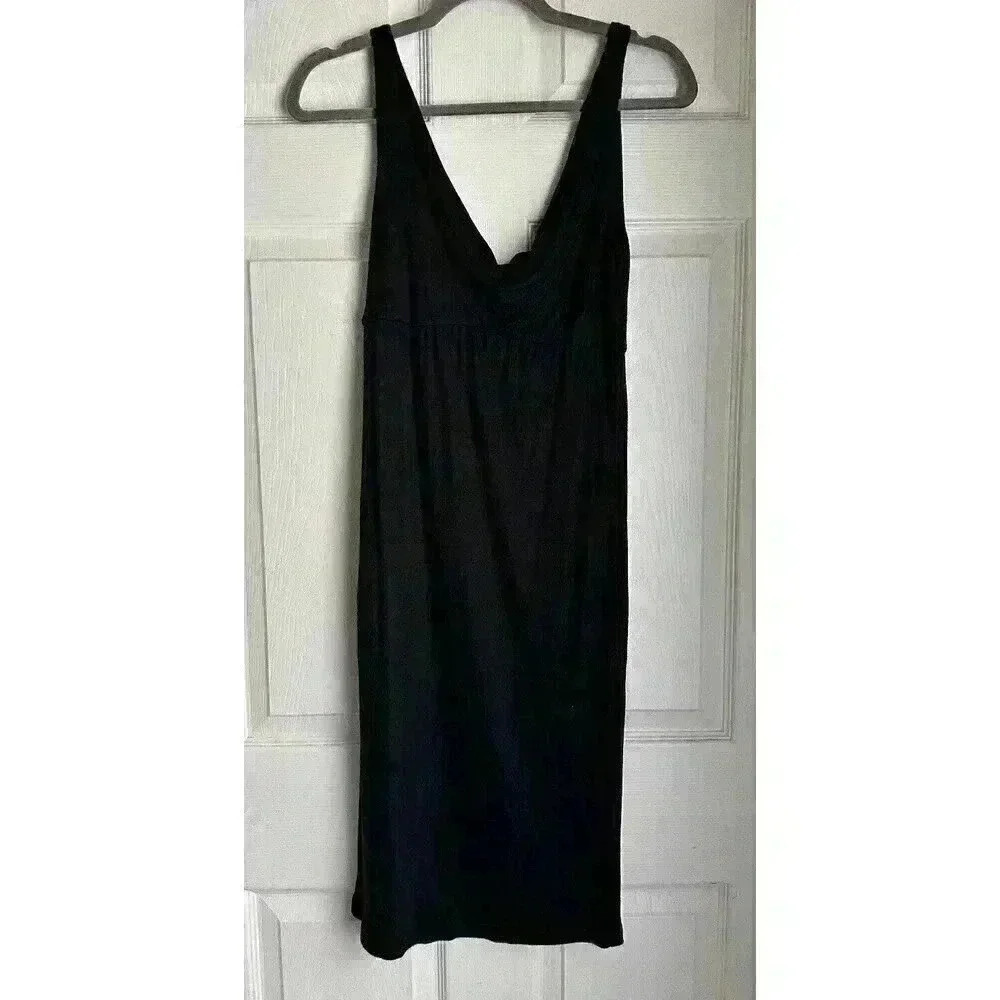 Diane Von Furstenberg Womens Sleeveless Cowl Neck Dress NWT Black Size 4